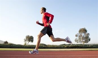 Running is an excellent exercise to increase the power of man. 